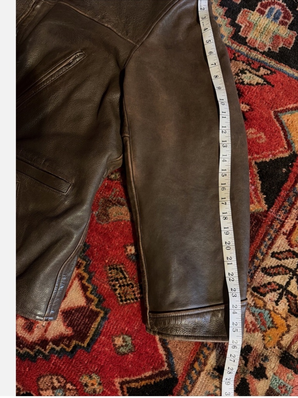 RRL Ralph Lauren  Leather Jacket Double RL VNTG 1990's USA Triple Star Shearling - Picture 15 of 16
